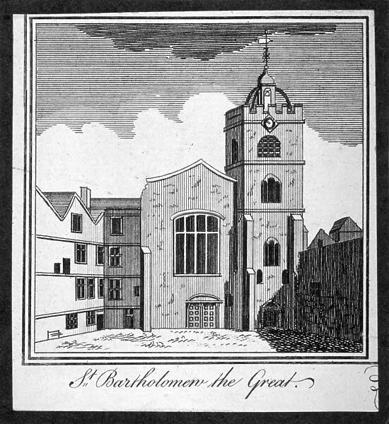View of the Church of St Bartholomew-the-Great, Smithfield, City of London, 1770