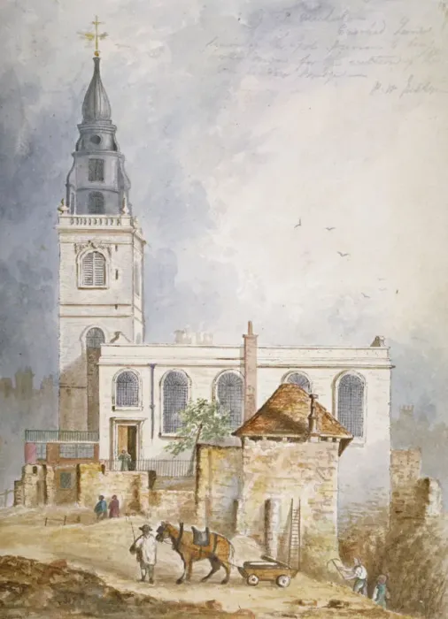 Framed Print : View of the Church of St Michael, Crooked Lane, City of London, 1831 Framed Print : View of the Church of St Michael, Crooked Lane, City of London, 1831