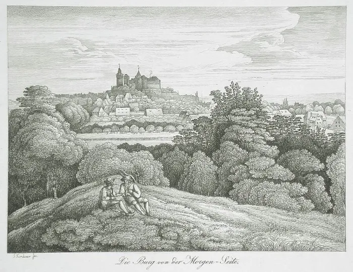 Framed Print : View of a City, 19th century. Creator: Johann Jakob Kirchner Framed Print : View of a City, 19th century. Creator: Johann Jakob Kirchner