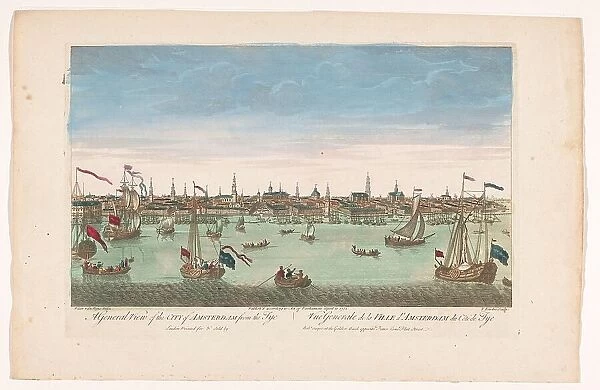 View of the city of Amsterdam seen from the IJ, 1752. Creator: Anon
