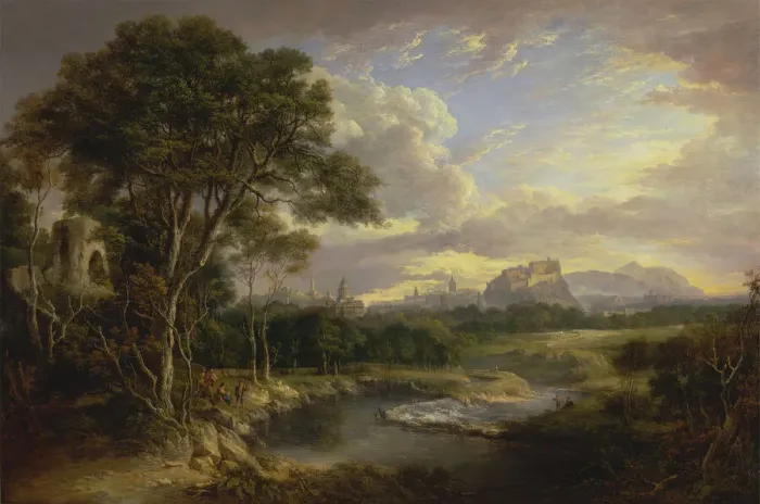 Framed Print : View of the City of Edinburgh, ca. 1822. Creator: Alexander Nasmyth Framed Print : View of the City of Edinburgh, ca. 1822. Creator: Alexander Nasmyth