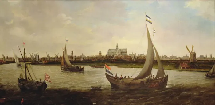 Framed Print : View of the city of Haarlem from the north Framed Print : View of the city of Haarlem from the north