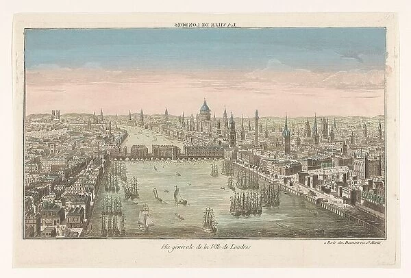 View of the city of London, 1745-1775. Creator: Anon