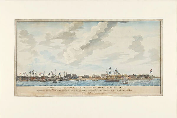 View of the city of Paramaribo and Fort Zeelandia, 1772. Creator: Frederik Jägerschiöld