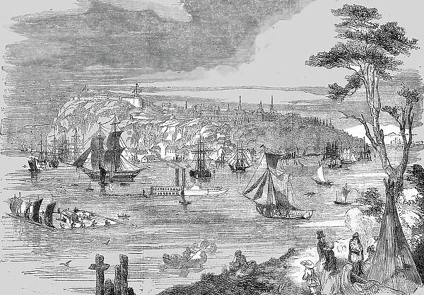 View of the City of Quebec, 1854. Creator: Unknown