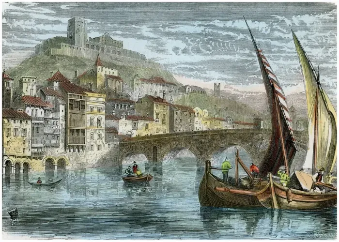 Framed Print : View of the city of Verona, Italy, c1880 Framed Print : View of the city of Verona, Italy, c1880