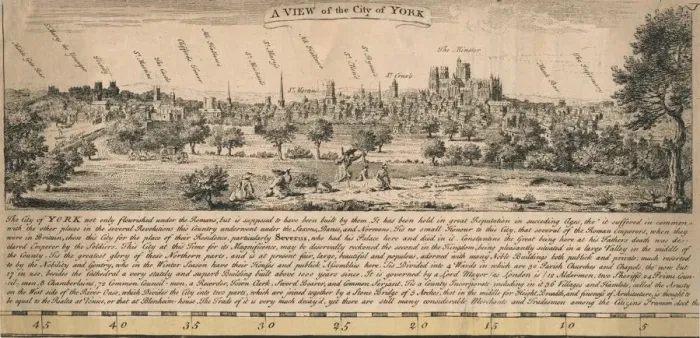 Framed Print : A View of the City of York, c1770s. Creator: Unknown Framed Print : A View of the City of York, c1770s. Creator: Unknown