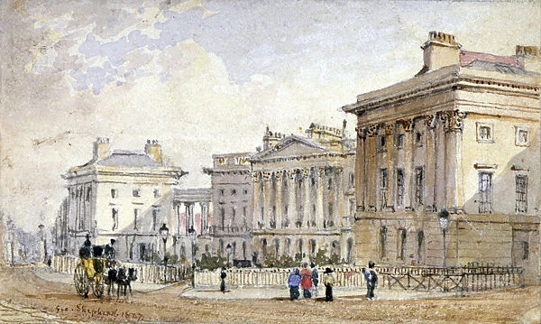 View of Clarence Terrace in Regents Park, London, 1827. Artist: George Shepherd