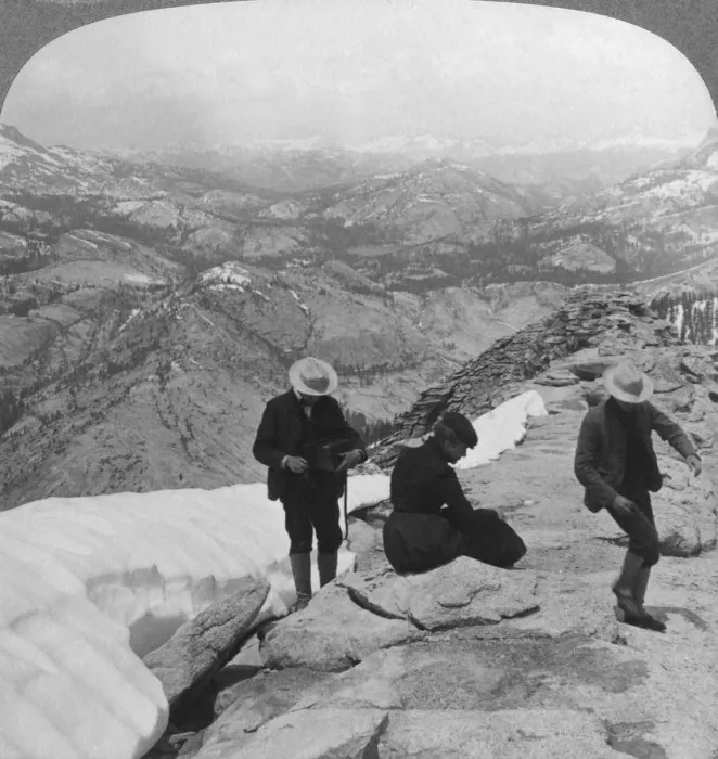 Framed Print : View from Clouds Rest over Tenaya Lake to the distant Matterhorn, California, USA, 1902. Artist: Underwood & Underwood Framed Print : View from Clouds Rest over Tenaya Lake to the distant Matterhorn, California, USA, 1902. Artist: Underwood & Underwood