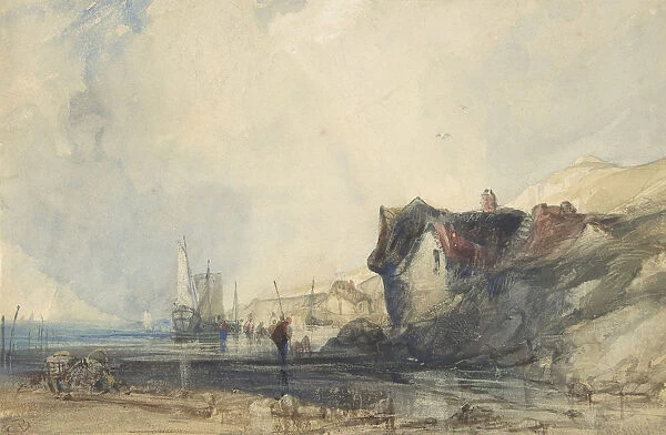 View on the Coast at Deal, ca. 1846. Creator: Charles Bentley