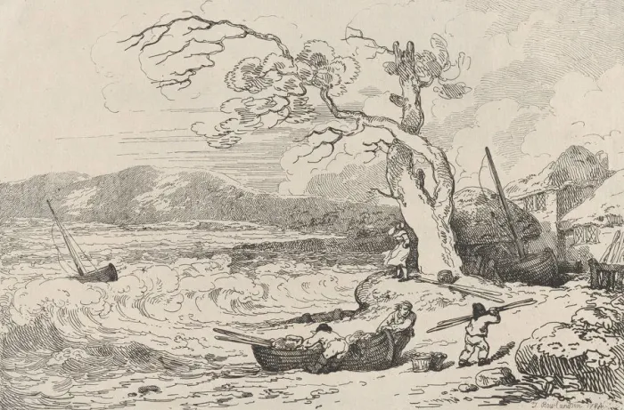 Framed Print : A View on the Coast of Sussex, October 1, 1785. October 1, 1785 Framed Print : A View on the Coast of Sussex, October 1, 1785. October 1, 1785
