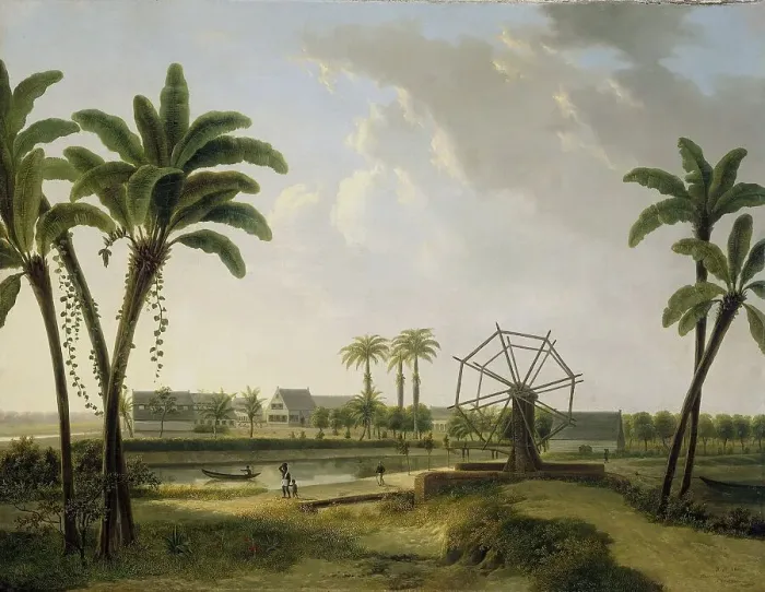 Framed Print : View of the Coffee Plantation Marienbosch in Surinam, 1829-1876. Creator: Willem de Klerk Framed Print : View of the Coffee Plantation Marienbosch in Surinam, 1829-1876. Creator: Willem de Klerk