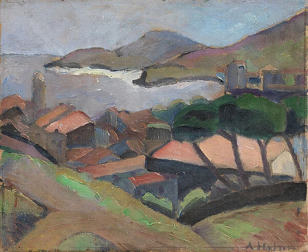 View of Collioure, 1913. Creator: Astrid Holm