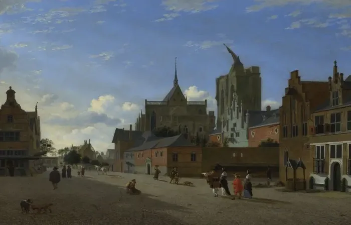 Framed Print : A View in Cologne, c. 1660. Artist: Heyden, Jan, van der (1637-1712) Framed Print : A View in Cologne, c. 1660. Artist: Heyden, Jan, van der (1637-1712)