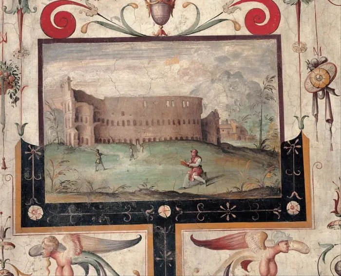 Framed Print : View of the Colosseum, 1544. Artist: Anonymous Framed Print : View of the Colosseum, 1544. Artist: Anonymous