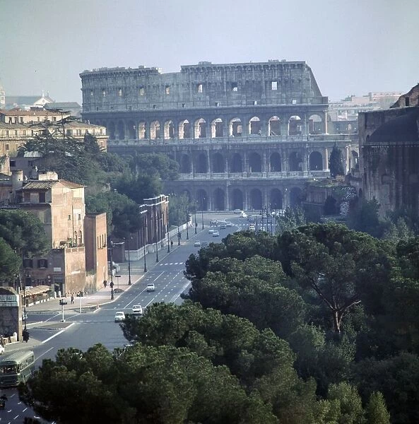 View of the Colosseum from the Victor Emmanuel II monument, 1st century