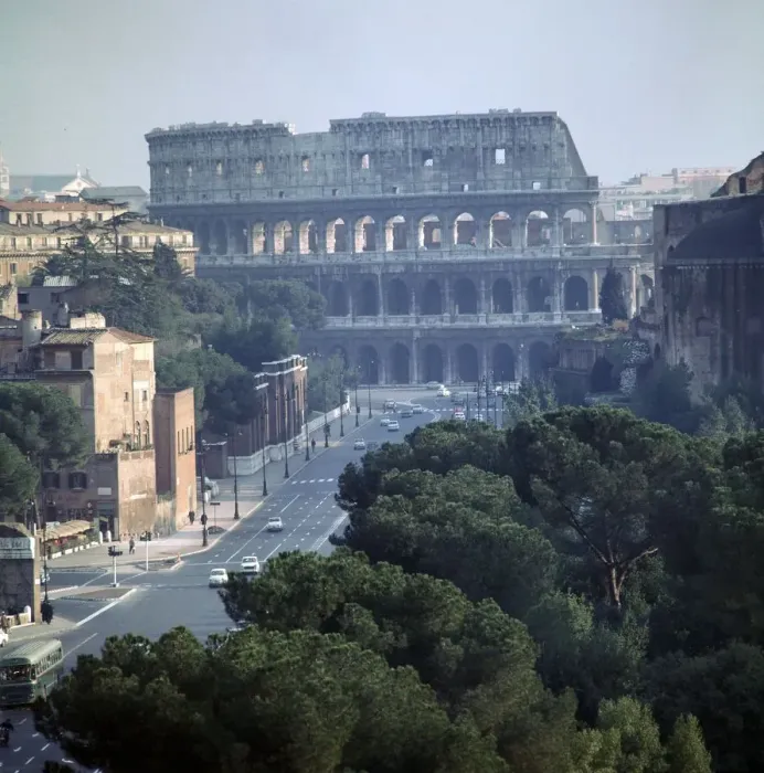Framed Print : View of the Colosseum from the Victor Emmanuel II monument, 1st century Framed Print : View of the Colosseum from the Victor Emmanuel II monument, 1st century