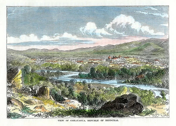 View of Comayagua, Republic of Honduras, c1880