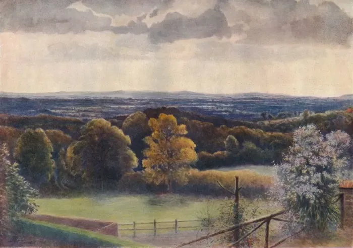 Framed Print : View from Coneyhurst Hill, Ewehurst, 1911, (1914). Artist: Jamess Ogilvy Framed Print : View from Coneyhurst Hill, Ewehurst, 1911, (1914). Artist: Jamess Ogilvy