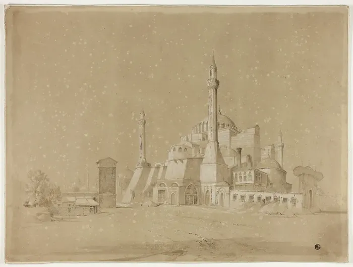Framed Print : View of Constantinople, 1840 / 45. Creator: David Roberts Framed Print : View of Constantinople, 1840 / 45. Creator: David Roberts