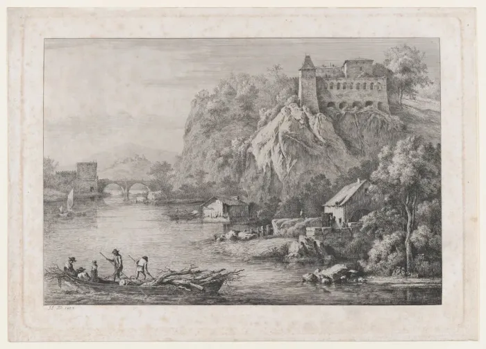Framed Print : View of the Convent of the Barefooted Carmelites at Lyon, 1807 Framed Print : View of the Convent of the Barefooted Carmelites at Lyon, 1807