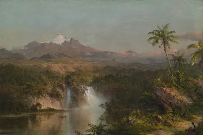 Framed Print : View of Cotopaxi, 1857. Creator: Frederic Edwin Church Framed Print : View of Cotopaxi, 1857. Creator: Frederic Edwin Church