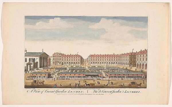 View of Covent Garden London, 1751. Creator: Thomas Bowles