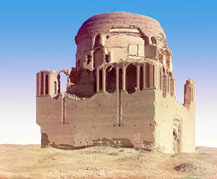 Framed Print : Side view of a crumbling mosque, between 1905 and 1915. Creator: Sergey Mikhaylovich Prokudin-Gorsky Framed Print : Side view of a crumbling mosque, between 1905 and 1915. Creator: Sergey Mikhaylovich Prokudin-Gorsky