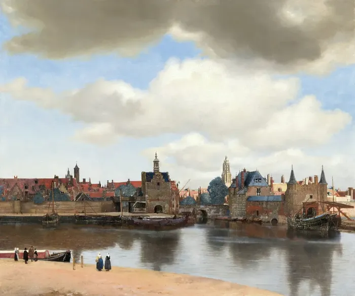 Framed Print : View of Delft. Creator: Jan Vermeer Framed Print : View of Delft. Creator: Jan Vermeer