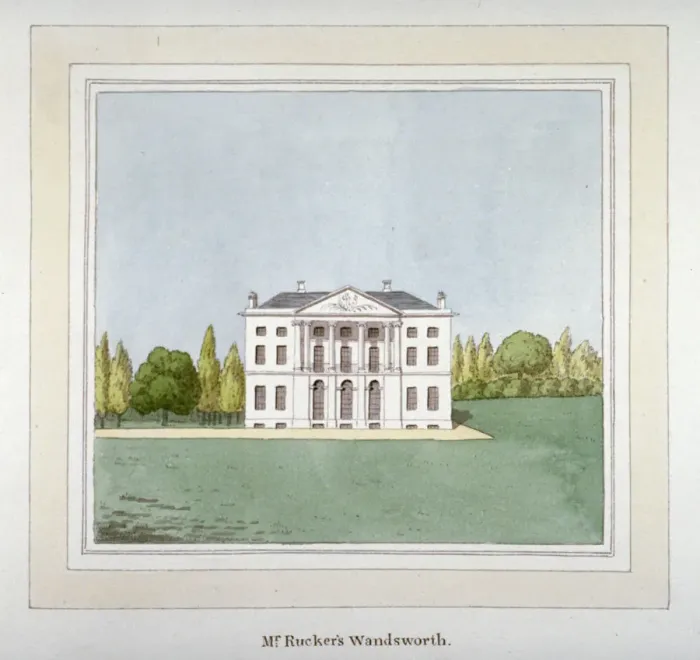 Framed Print : View of DH Ruckers residence at West Hill in Wandsworth, London, c1800 Framed Print : View of DH Ruckers residence at West Hill in Wandsworth, London, c1800