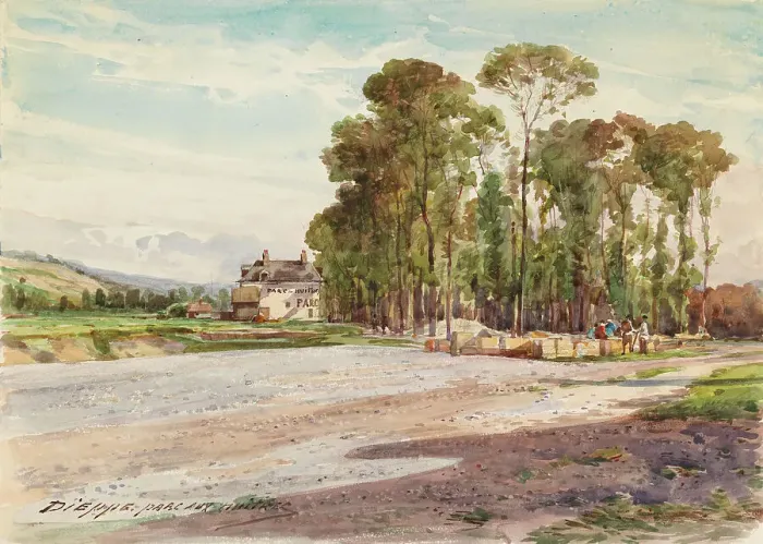 Framed Print : View from Dieppe: Parc aux huitres, c1880s. Creator: Unknown Framed Print : View from Dieppe: Parc aux huitres, c1880s. Creator: Unknown
