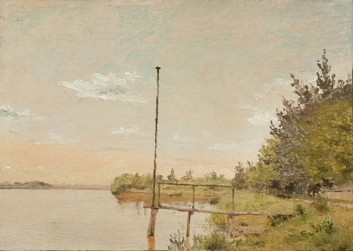 Framed Print : View from Dosseringen near the Sortedam Lake Looking Towards Norrebro. Study, 1836-1840. Creator: Christen Købke Framed Print : View from Dosseringen near the Sortedam Lake Looking Towards Norrebro. Study, 1836-1840. Creator: Christen Købke