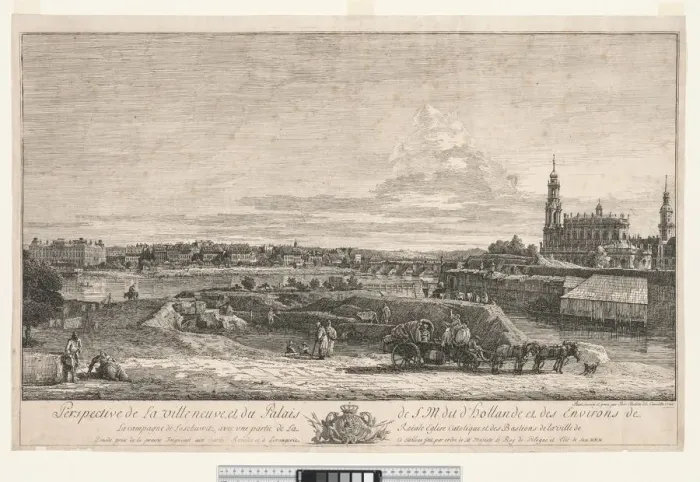Framed Print : View of Dresden, 1748. Creator: Bernardo Bellotto (Italian, 1721-1780) Framed Print : View of Dresden, 1748. Creator: Bernardo Bellotto (Italian, 1721-1780)