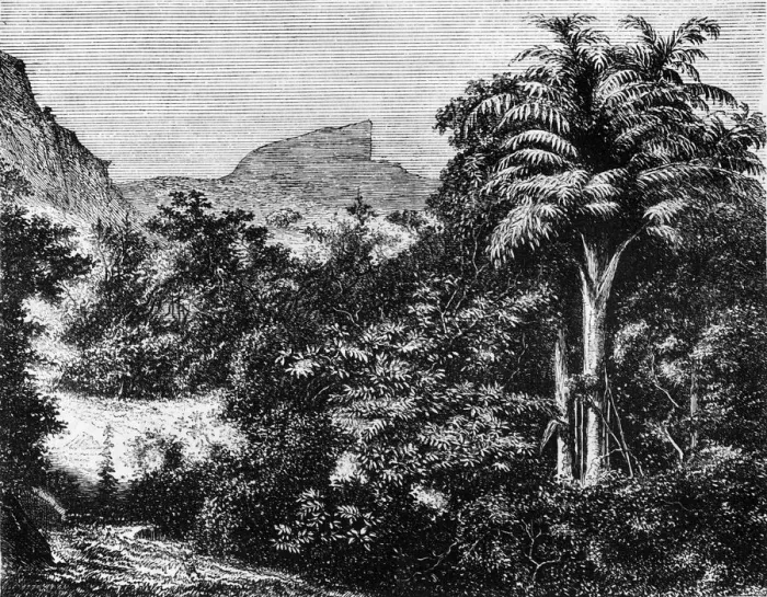 Framed Print : View of the Dukes Nose'in the Ghaurs, near Khandallah, c1891. Creator: James Grant Framed Print : View of the Dukes Nose'in the Ghaurs, near Khandallah, c1891. Creator: James Grant