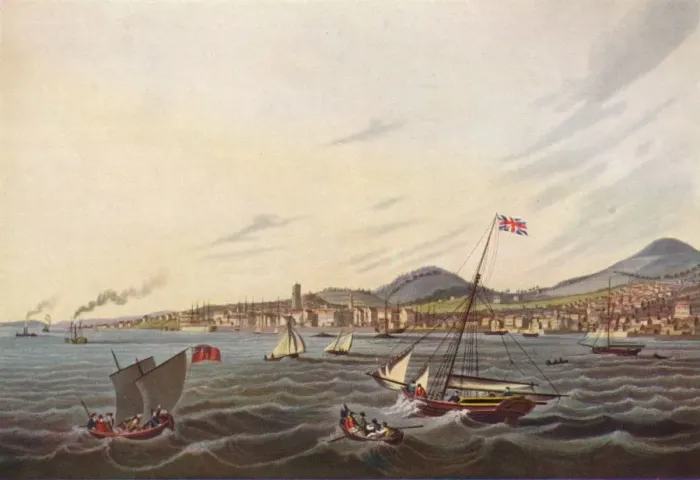Framed Print : View of Dundee, 1824 Framed Print : View of Dundee, 1824