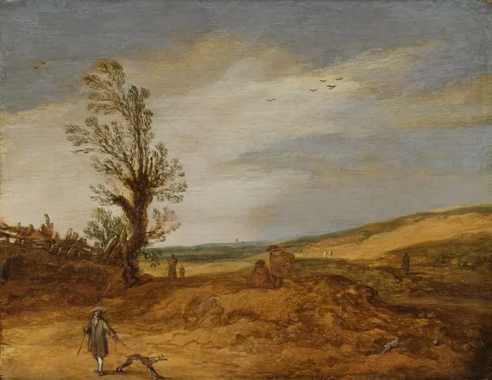 Framed Print : A View in the Dunes, 1629. Creator: Esaias van de Velde Framed Print : A View in the Dunes, 1629. Creator: Esaias van de Velde