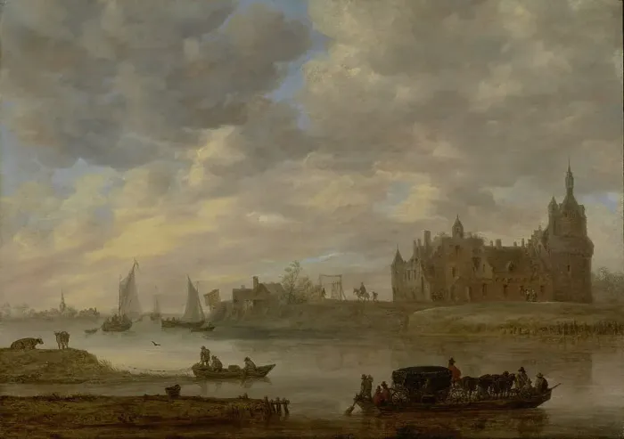 Framed Print : View of Duurstede Castle at Wijk bij Duurstede, 1649. Creator: Jan van Goyen Framed Print : View of Duurstede Castle at Wijk bij Duurstede, 1649. Creator: Jan van Goyen