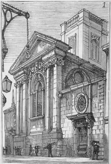 Framed Print : View of the east end of St Dionis Backchurch from Lime Street, City of London, 1860 Framed Print : View of the east end of St Dionis Backchurch from Lime Street, City of London, 1860