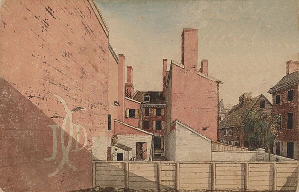 A View from an East Window in the Old Sugar House, No. 3 Norris Alley, Philadelphia, 1811
