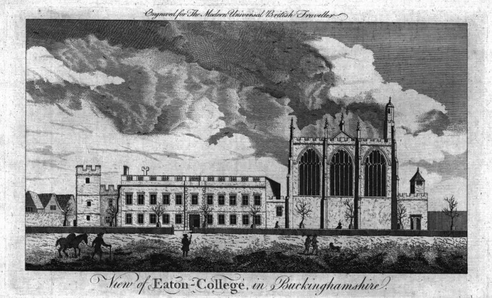 Framed Print : View of Eaton-College, in Buckinghamshire, c1779 Framed Print : View of Eaton-College, in Buckinghamshire, c1779