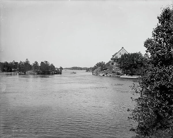 View up from Echo Lodge, Thousand Islands, (1901?). Creator: Unknown
