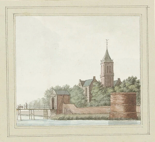 View of Edam, c. 1757. Creator: Anon