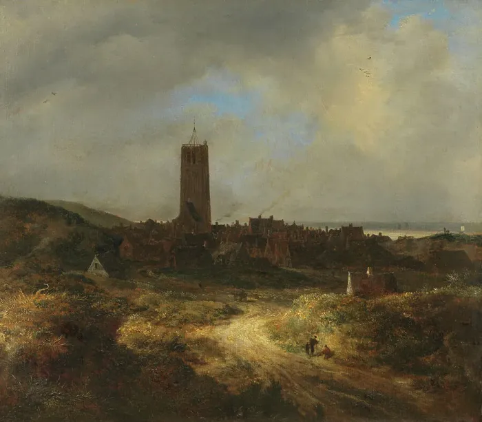 Framed Print : View of Egmond aan Zee, c.1648. Creator: Jacob van Ruisdael Framed Print : View of Egmond aan Zee, c.1648. Creator: Jacob van Ruisdael