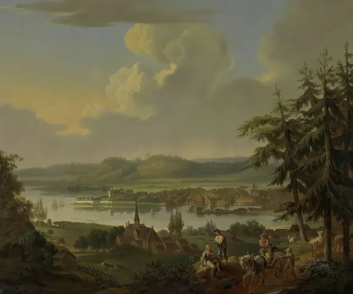 Framed Print : View from Ekebergasen, probably 1792. Creator: Christian August Lorentzen Framed Print : View from Ekebergasen, probably 1792. Creator: Christian August Lorentzen