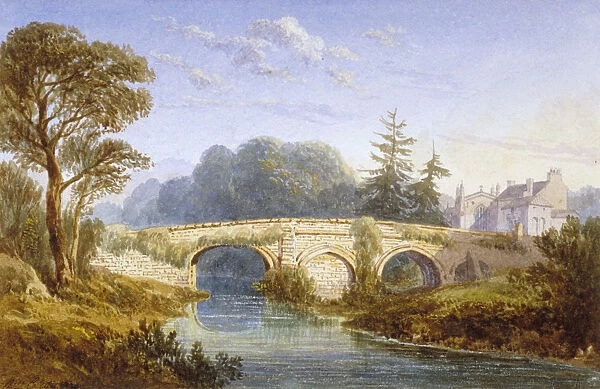 View of Eltham Bridge near Eltham Palace, Woolwich, Greenwich, London, c1830. Artist