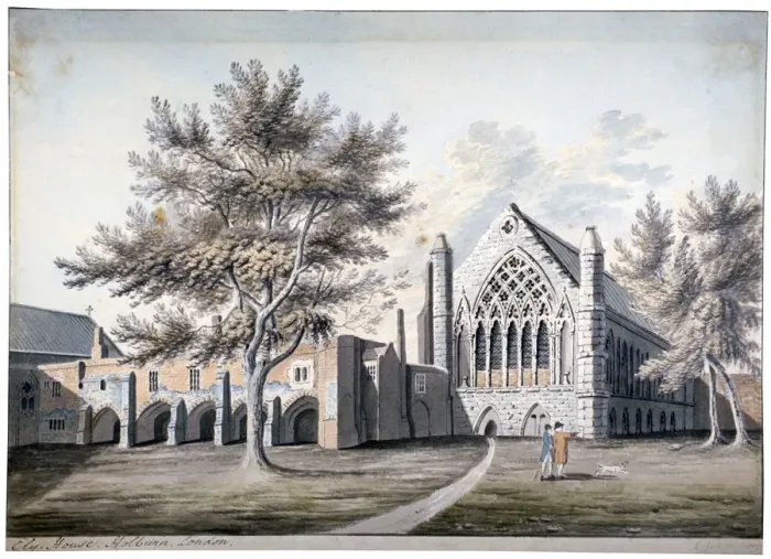Framed Print : View of Ely House in Ely Place, Holborn, London, 1775. Artist: RB Godfrey Framed Print : View of Ely House in Ely Place, Holborn, London, 1775. Artist: RB Godfrey