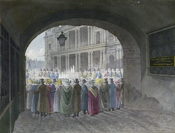 View of the entrance to Deans Court, City of London, 1820