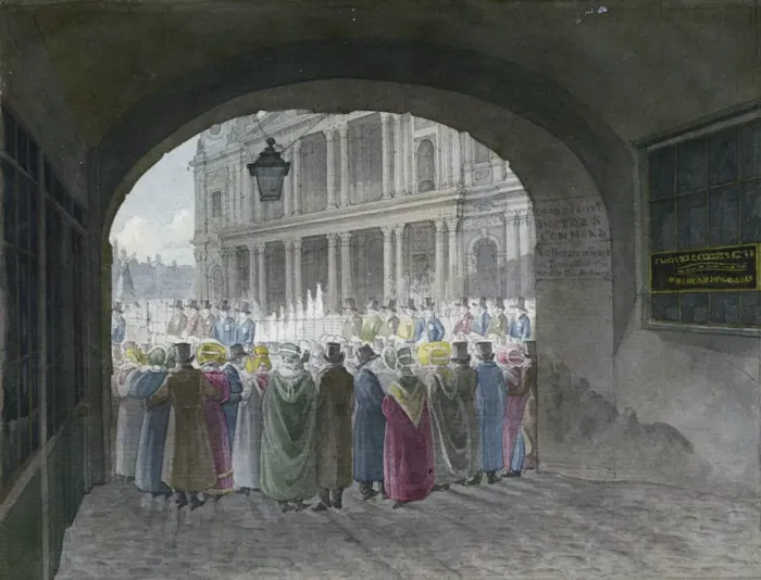 Framed Print : View of the entrance to Deans Court, City of London, 1820 Framed Print : View of the entrance to Deans Court, City of London, 1820
