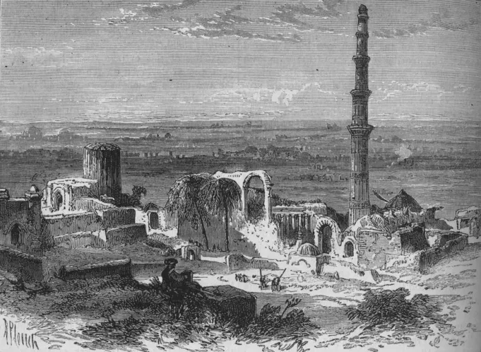 Framed Print : View in the Environs of Delhi, c1880. Artist: Richard Principal Leitch Framed Print : View in the Environs of Delhi, c1880. Artist: Richard Principal Leitch