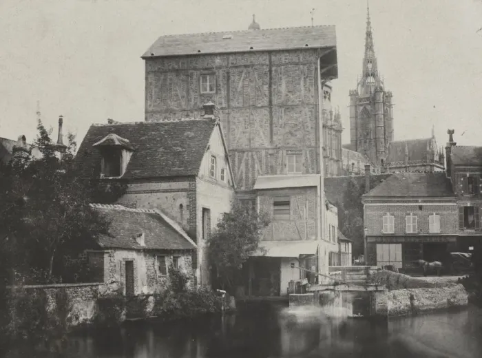 Framed Print : View of Evreux, 1850. Creator: Hippolyte Bayard (French, 1801-1887); Blanquart-Evrard Framed Print : View of Evreux, 1850. Creator: Hippolyte Bayard (French, 1801-1887); Blanquart-Evrard